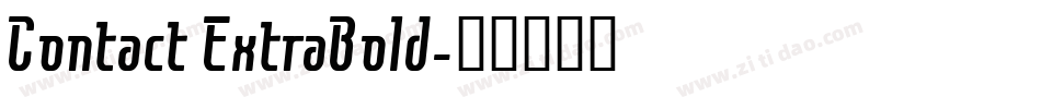 Contact ExtraBold字体转换